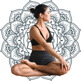 Yoga Pose with Bohemia Background Yoga Pose with Bohemia Background